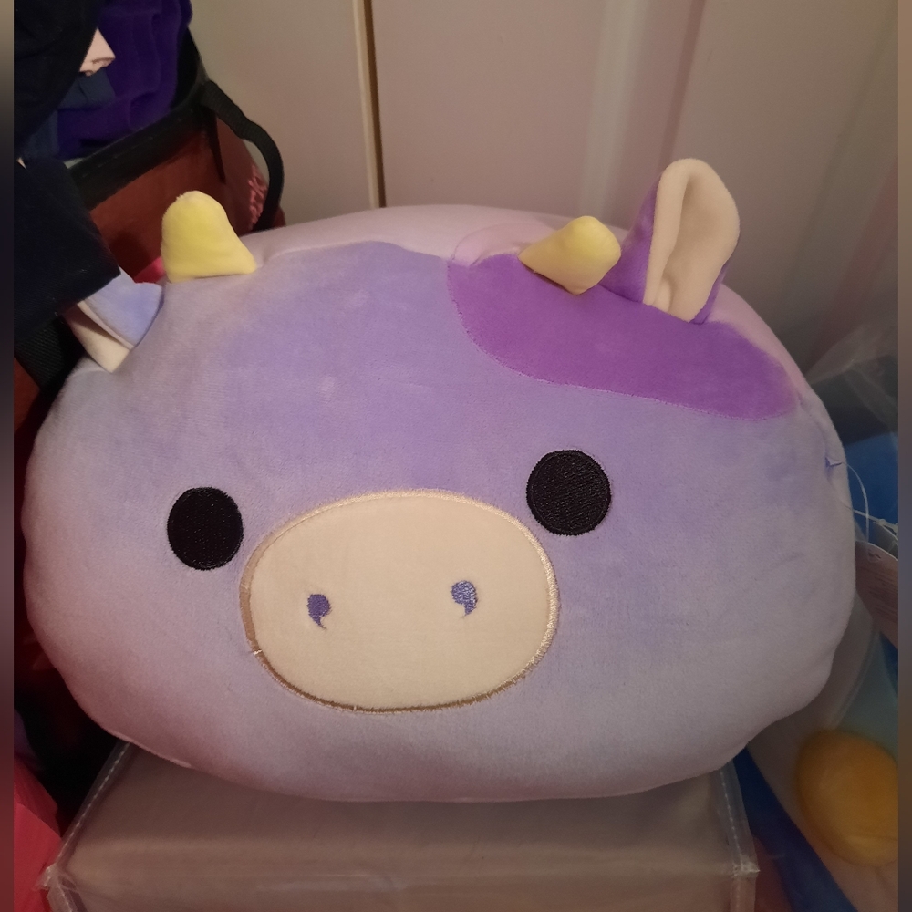 Squishmallows Bubba the Cow Stackable 12" NWT